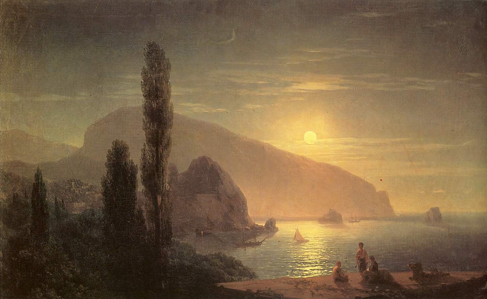Айвазовский Лунная Ночь В Крыму 1859
